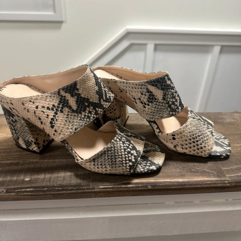Madden Girl Snakeskin Patterned Heels